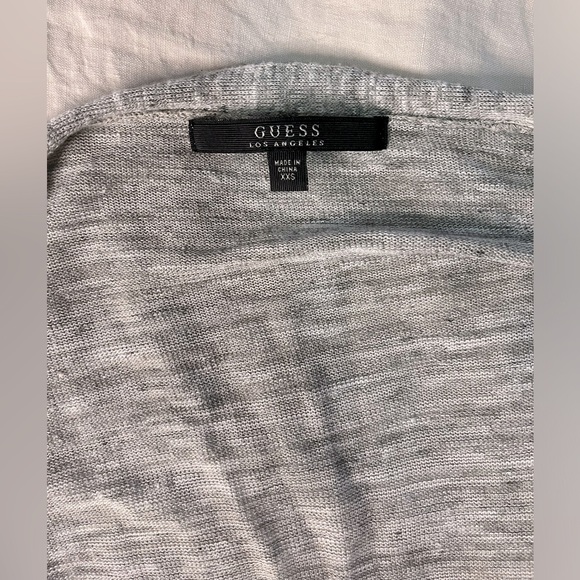 GUESS Chiffon Soft Gray Summer Duster Sweater XXS - Picture 11 of 14